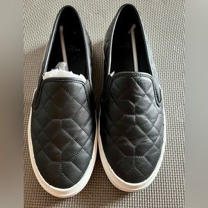 Coach quilted leather slip on sneakers/shoes